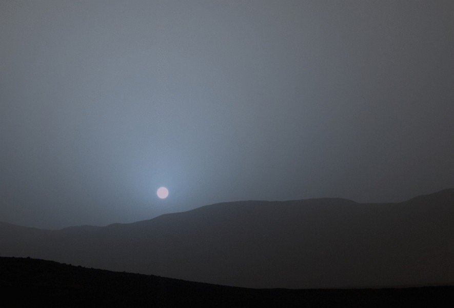Pirmo reizi no Marsa virsmas iemūžināts Saules riets