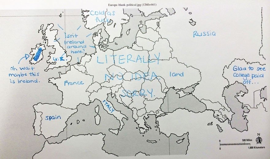 Ko amerikāņi dara, kad viņiem tukšā kartē jāiezīmē Latvija