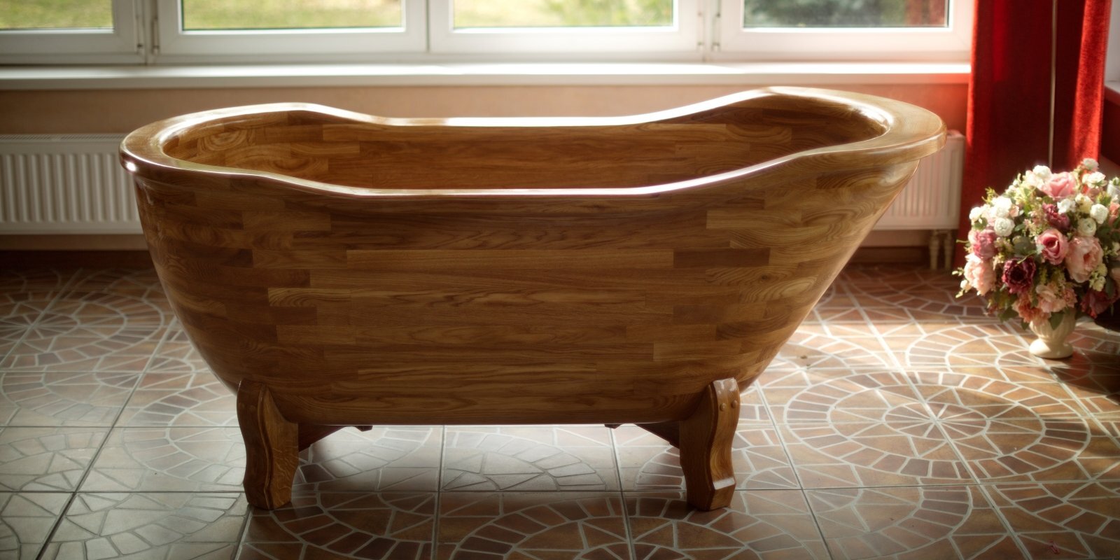 Настоящее искусство: элегантные и уникальные деревянные ванны