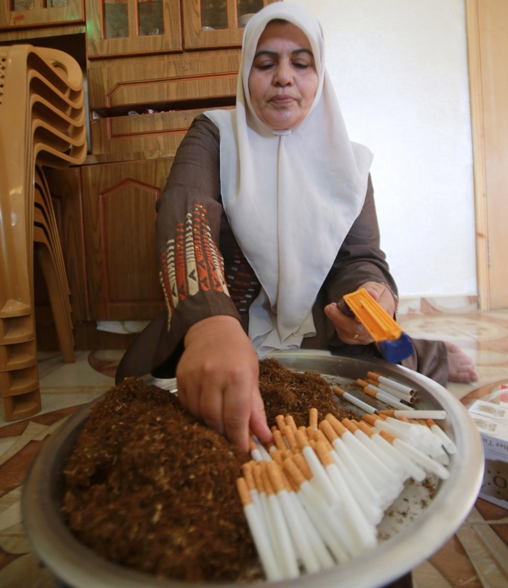 Apdraudētā palestīnas lauku tabakas industrija