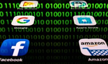 'Amazon', 'Apple', 'Facebook' un 'Google' bizness plaukst