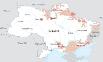 Karte: Kā pret Krieviju aizstāvas Ukraina? (8. marta aktuālā informācija)