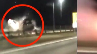 Video: Pa pretējo joslu joņojošs Mercedes Kauņā izraisa traģisku frontālo sadursmi