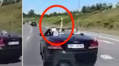 Video: Čiekurkalnā 'Volvo' vadītājs nedod ceļu un vicina vidējo pirkstu