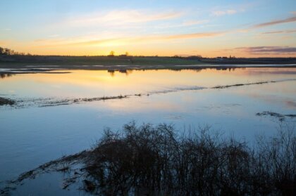 Самый высокий уровень воды в реках прогнозируется в начале января