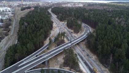 В марте планируется открыть Скултский путепровод на Саркандаугаве