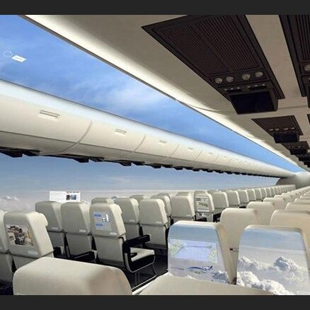 Lidmašīnas bez logiem varētu būt realitāte jau pēc desmit gadiem