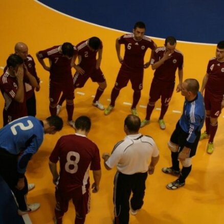 Latvijas telpu futbola izlase iekļūst EČ kvalifikācijas sacensību pamatturnīrā