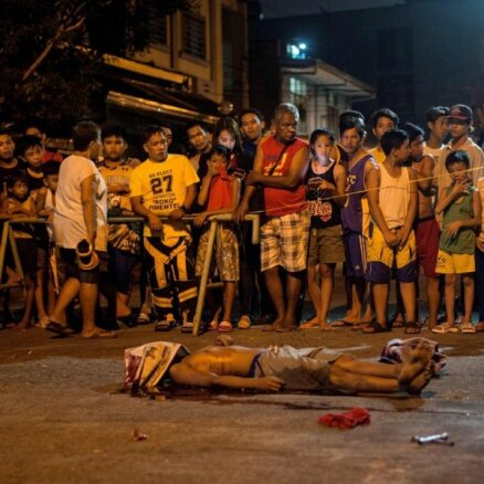 Filipīnu karā pret narkotikām pieredzēta līdz šim asiņainākā nakts