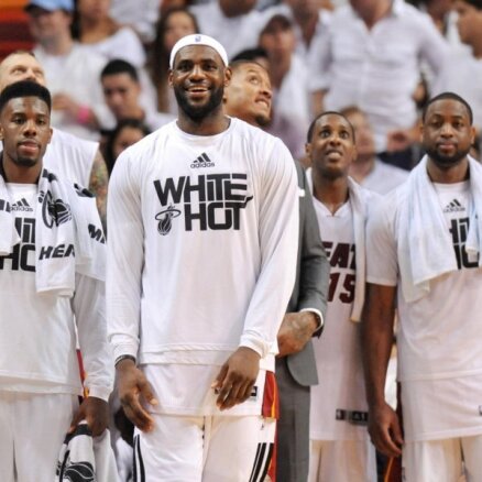 NBA čempioni 'Heat' iekļūst ceturtajā finālā pēc kārtas