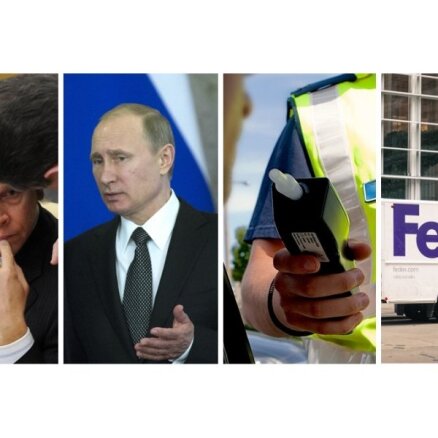 Rinkēvičs sanikno NA un Krieviju, Putins 'šarmē' ES vājākos, iereibuša policista izdarības un kurjerpasta milžu darījums