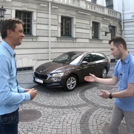 Video: Jānis Vimba izmēģina ietilpīgāko 'Škoda Octavia' versiju