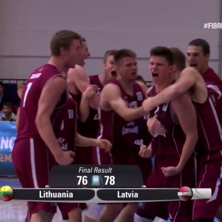 Video: Latvijas U-18 basketbolistu neticamā atspēlēšanās pret Lietuvu