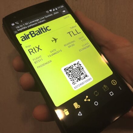 airBaltic запустил посадочные талоны для электронных бумажников в смартфонах