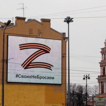 Latvijā varētu sodīt par 'Z' simbola un Georga lentītes publisku lietojumu