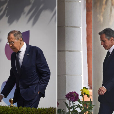 Lavrovs un Blinkens G-20 sanāksmes ietvaros aizvadījuši īsu sarunu