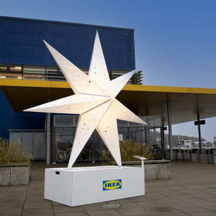 Во время праздников в Риге засияет новый арт-объект - большая рождественская звезда