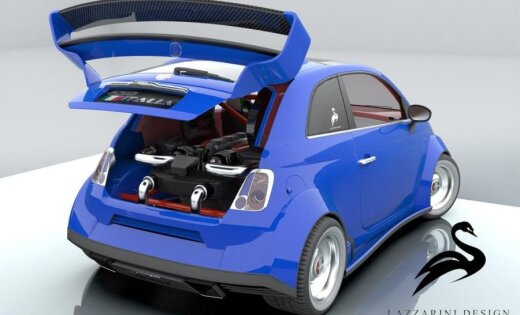 В малолитражку Fiat 500 поставили двигатель Ferrari