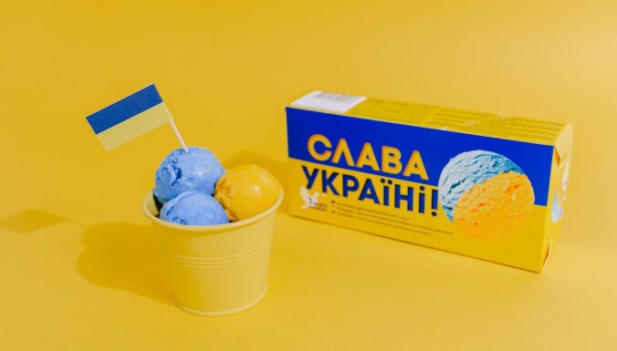 Food Union Ukrainai veltījis īpašu saldējumu