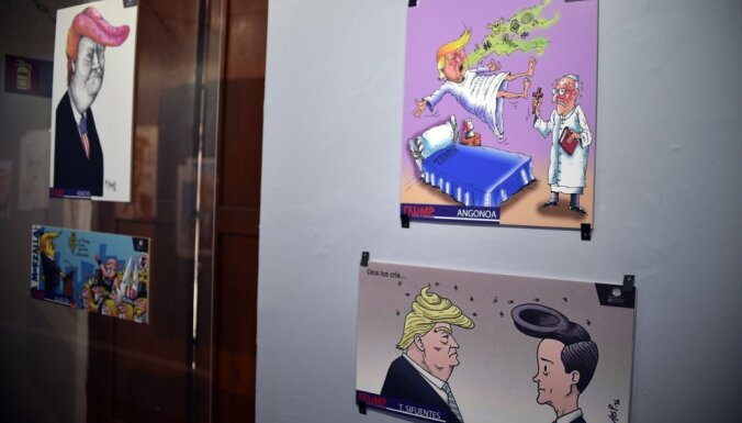 Karikatūristi sociālajos tīklos ironizē par Trampa ievēlēšanu