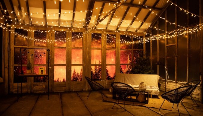 Līdz 31. janvārim LU Botāniskajā dārzā var doties ziemas pastaigā 'Gaisma tumsā'