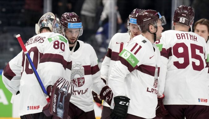 Latvijas hokeja izlase PČ otrajā mačā tiekas ar olimpisko čempioni Somiju