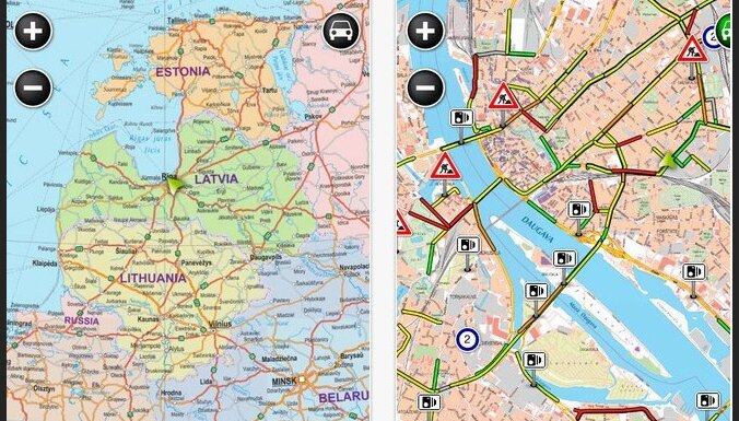 Baltic Maps Jana Setas Kartes Android Un Iphone Lietotajiem Delfi