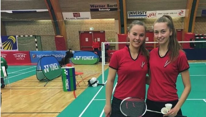 Latvijas badmintona spēlētāji starp 16 labākajiem turnīrā Norvēģijā