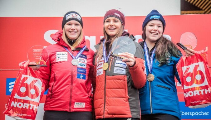 Latvijas kamaniņu sportisti Nāciju kausā izcīna visas zelta medaļas