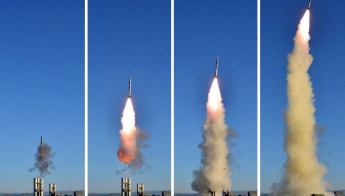 Ziemeļkoreja veiksmīgi palaiž trešo raķeti trīs nedēļu laikā