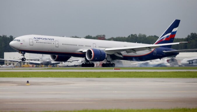 Министр сообщения выдал разрешения на три рейса "Аэрофлота" из Риги в Москву