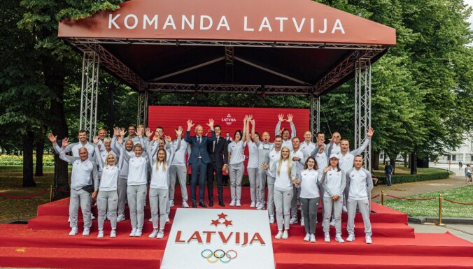 Foto: Prezentēta Latvijas olimpiskā komanda 'Tokija 2020'