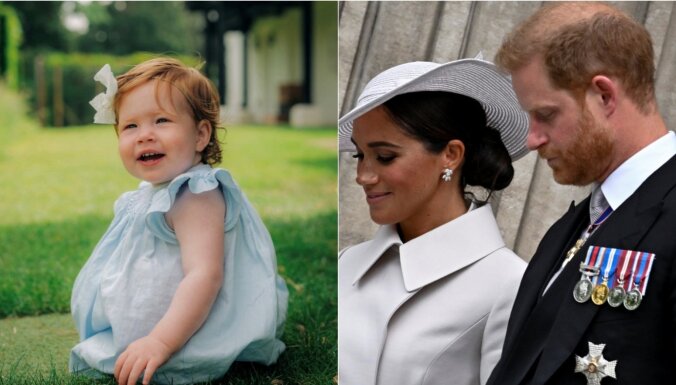 Foto: Prinča Harija un Meganas meita aug līdzīga tēvam
