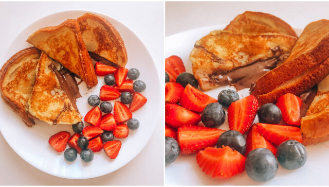 Foto recepte: maizītes ar 'Nutellas' pildījumu un ogām