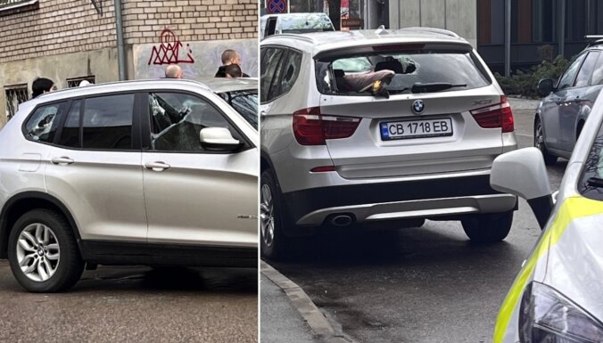 Policija Rīgā izmeklē uzbrukumu kādam auto ar Ukrainas numuriem