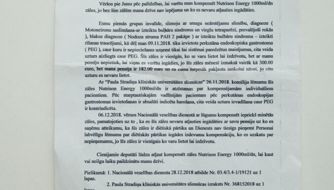 Bads nav metafora: Saeimā 'nezināmā' medicīniskā uztura problēma un risinājumi kaimiņvalstīs