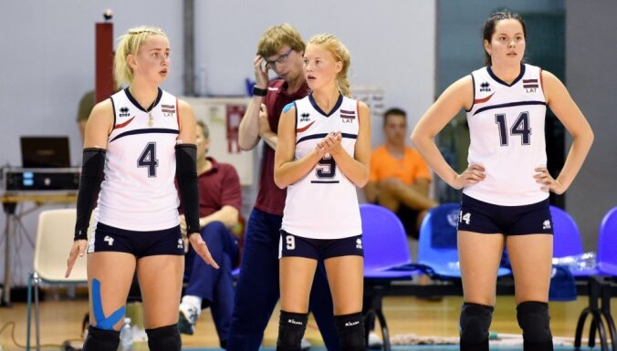 Latvijas U-19 meiteņu volejbola izlase piekāpjas Slovēnijai