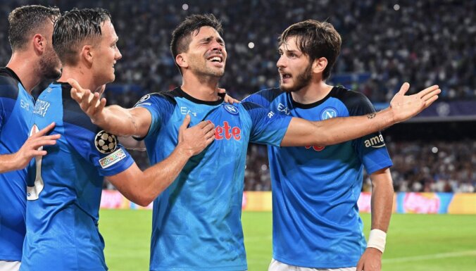 'Liverpool' piedzīvo sagrāvi mačā pret 'Napoli'