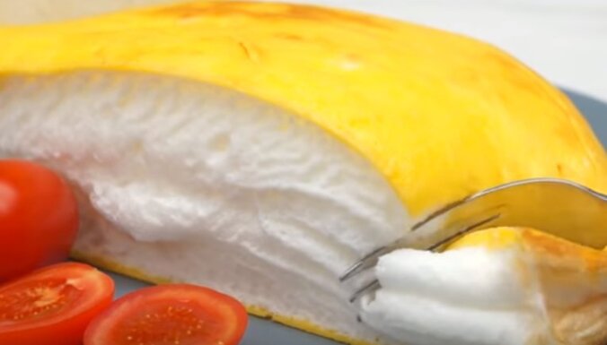 Tikai 3 sastāvdaļas: Maigā suflē omlete 'Poulard' franču gaumē