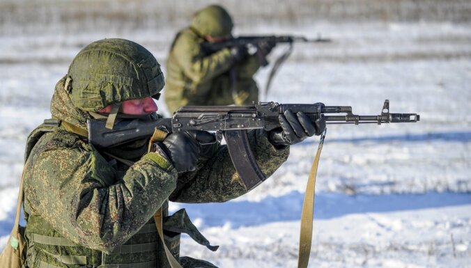 россия учения солдат зима
