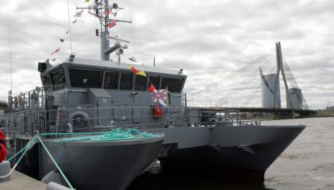 Latvijas dalības NATO desmitgadē apskatei atvērs Jūras spēku kuģus