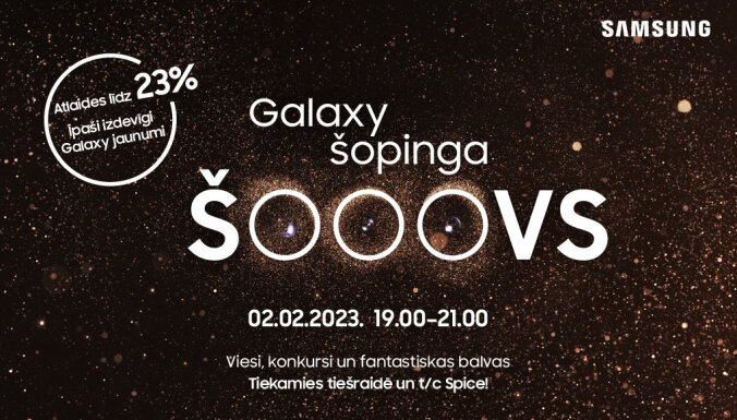 2. februārī ekrānos uzmirdzēs 'Galaxy' šopinga šovs