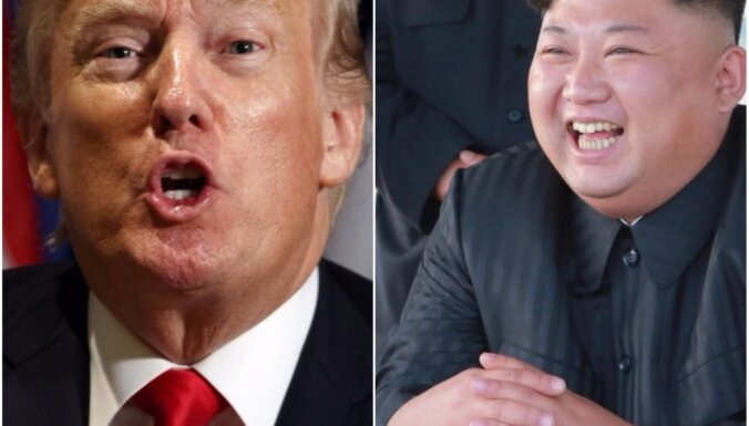Tramps Čenunu nosauc par 'raķešu vīru' un brīdina iznīcināt Ziemeļkoreju