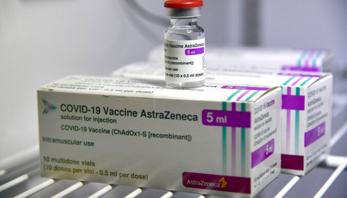 Latvijā saņemtas vēl 4800 'AstraZeneca' vakcīnu pret Covid-19 devas