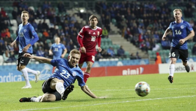 UEFA Nāciju līga: Igaunijai pirmais punkts, Anglija uzvar Spāniju