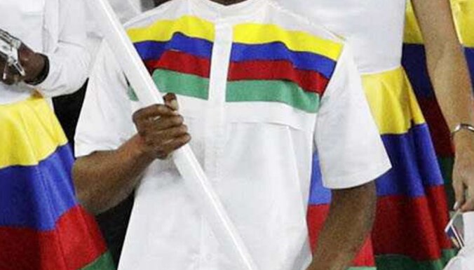 Flagbearer Jonas Junius boxer of Namibia