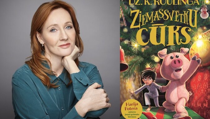 Latvijā iznākusi 'Harija Potera' autores jaunā bērnu grāmata 'Ziemassvētku Cūks'