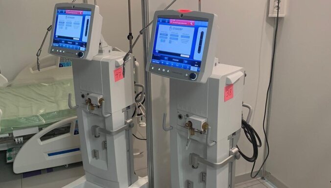 Больница Страдиня получила из Финляндии шесть аппаратов искусственной вентиляции легких