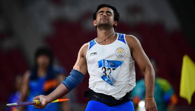 Indijas šķēpa metējs Sings par dopinga lietošanu saņēmis četru gadu diskvalifikāciju