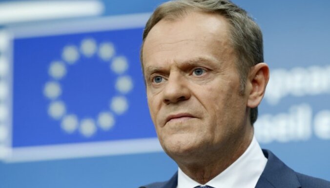 Tusks novērtē Lielbritānijas izredzes palikt ES uz 20 līdz 30%